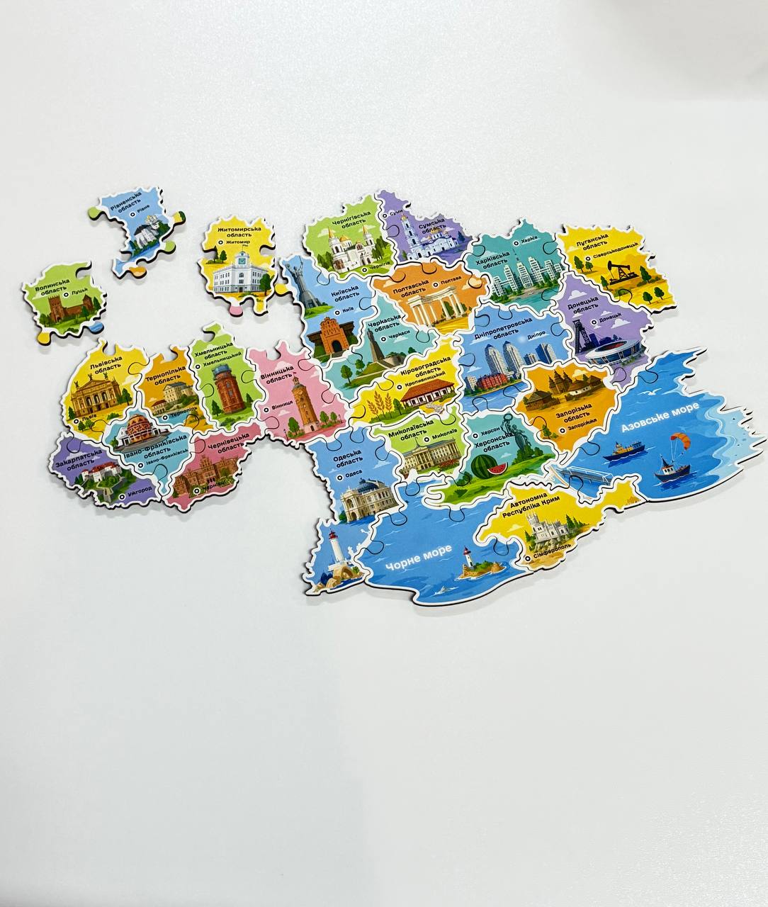 Магнітний пазл карта України